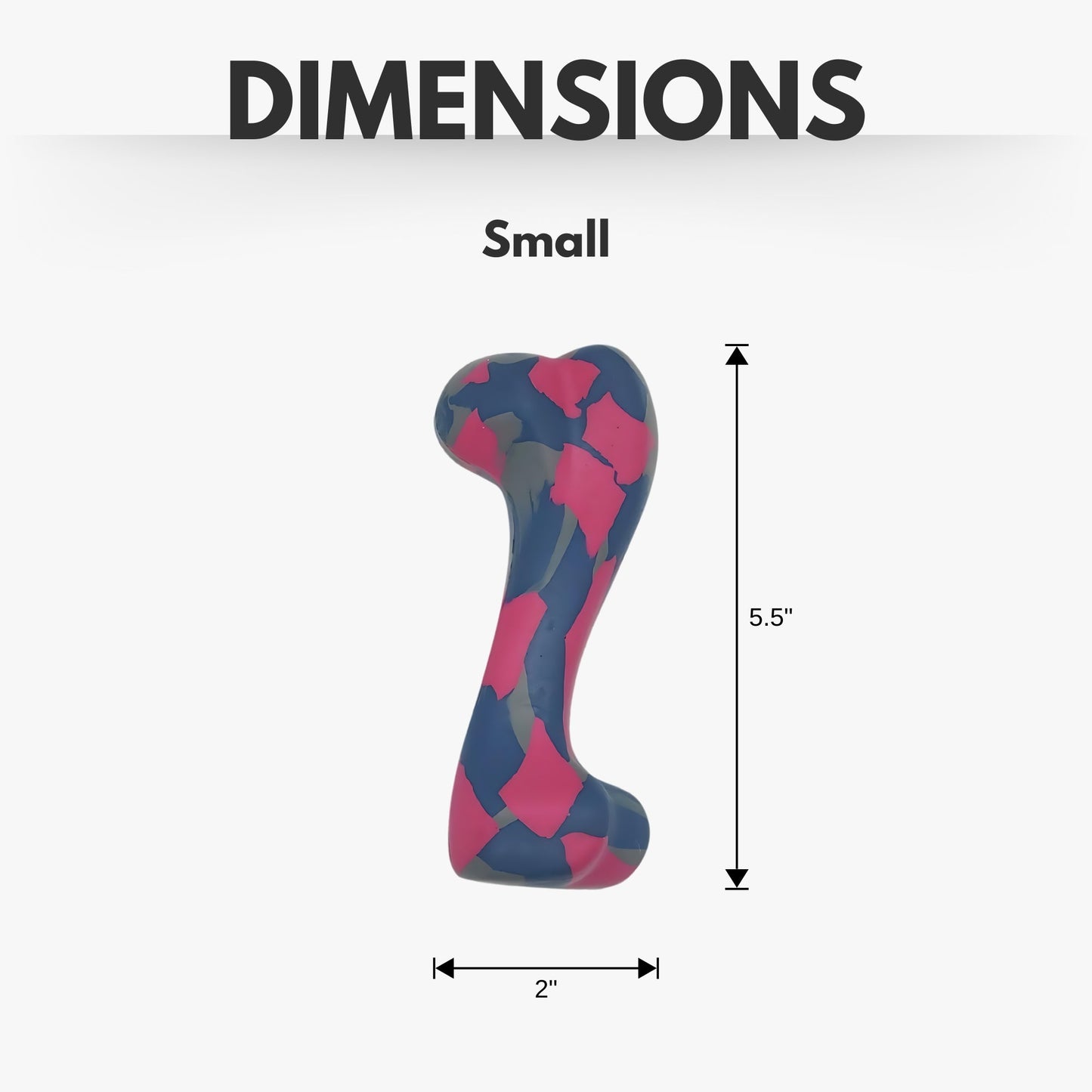 Natural Rubber Dog Bone Chew Toy – Durable & Safe, Fun & Interactive Play – Small