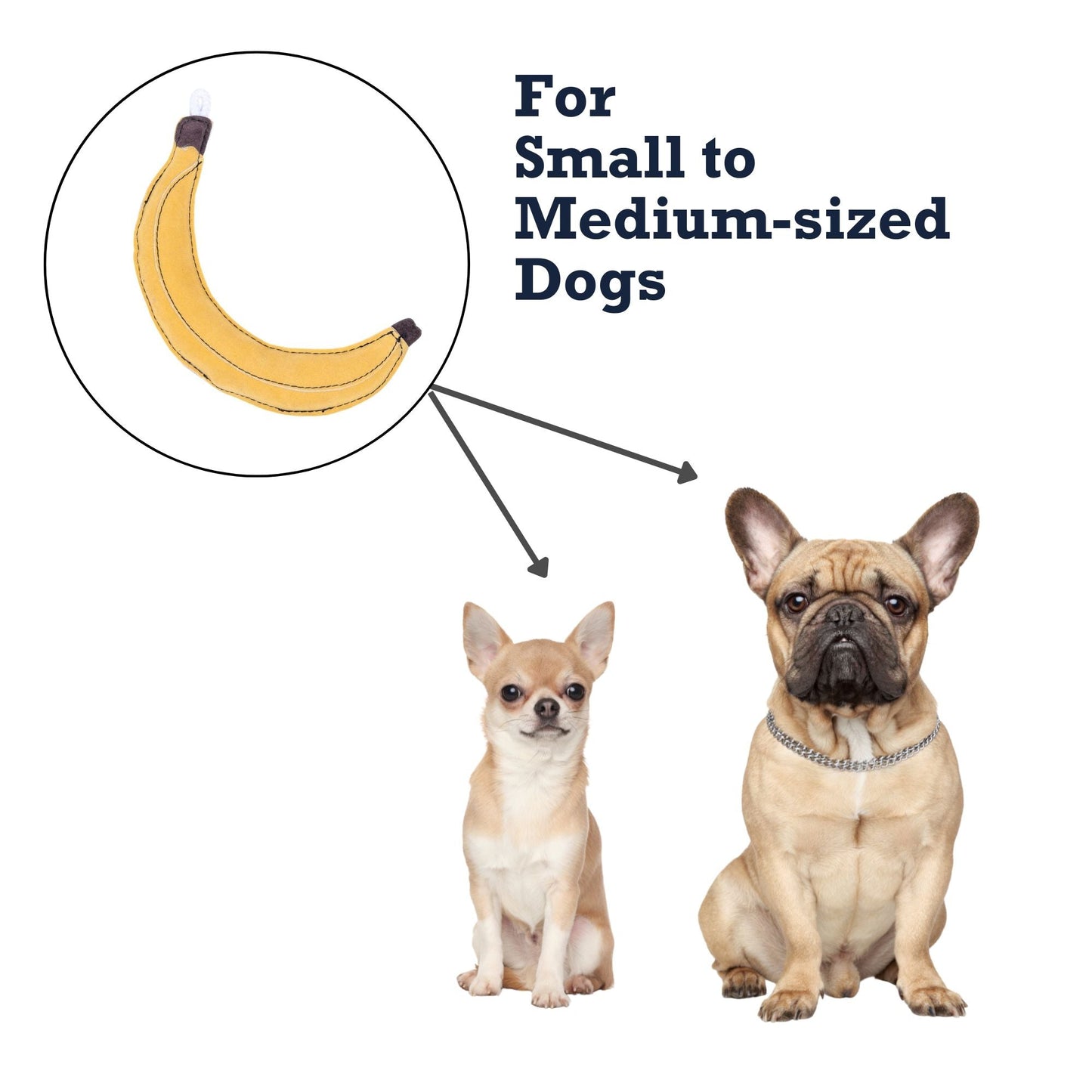 Faux Leather Banana Dog Chew Toy – Durable, Safe & Non-Toxic Materials
