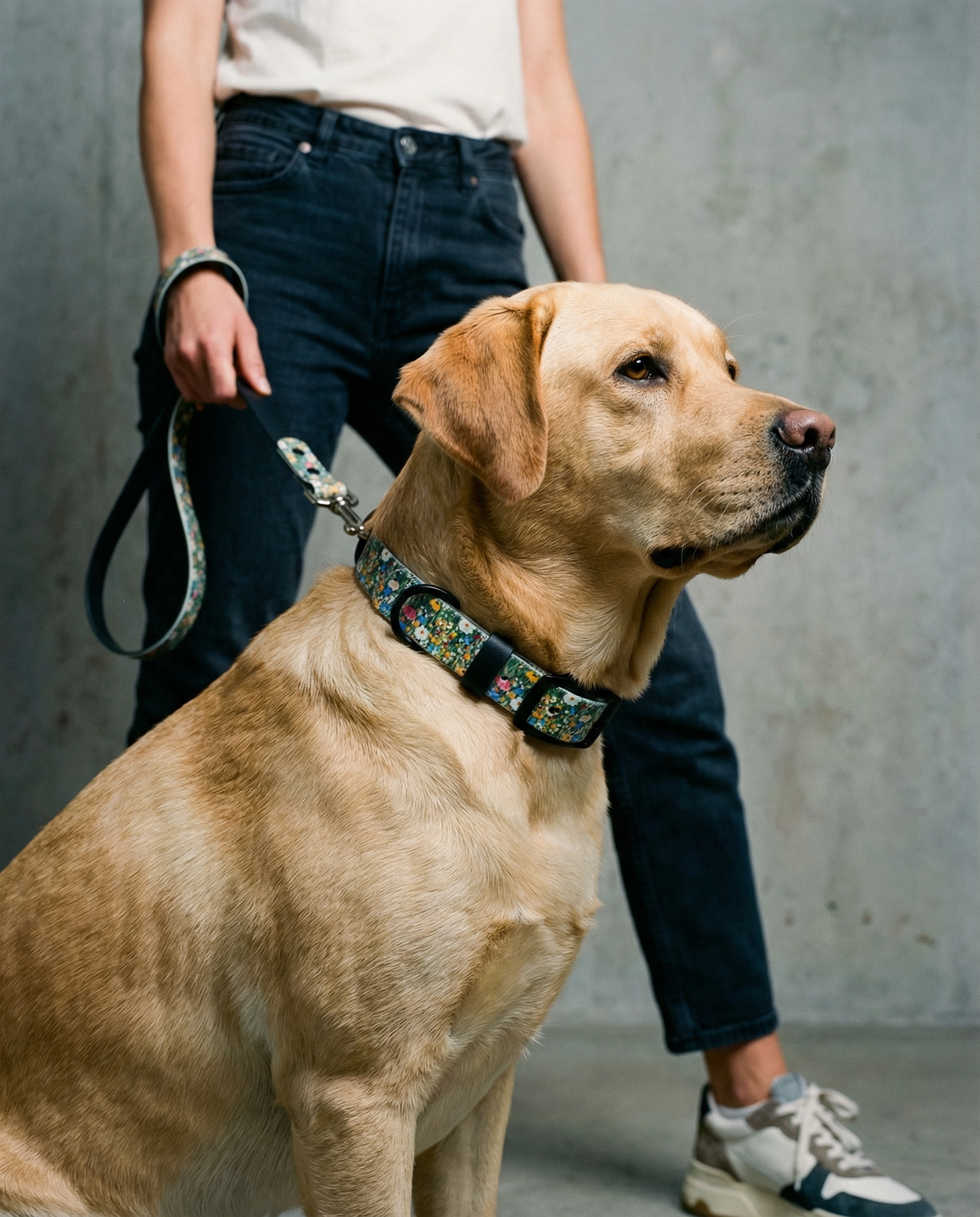 Floral Print Biothane Leash