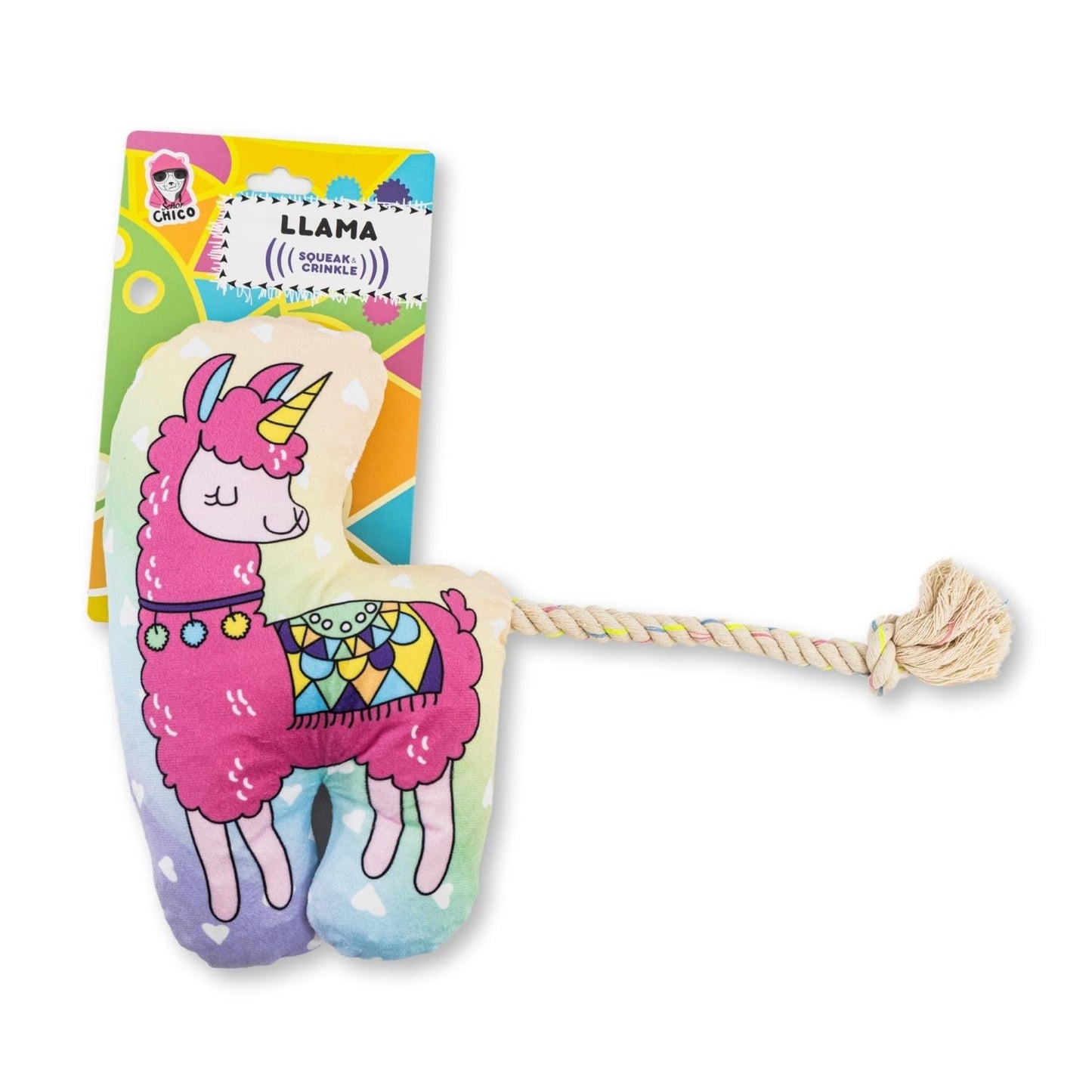 Magical Llama Squeaker Dog Toy
