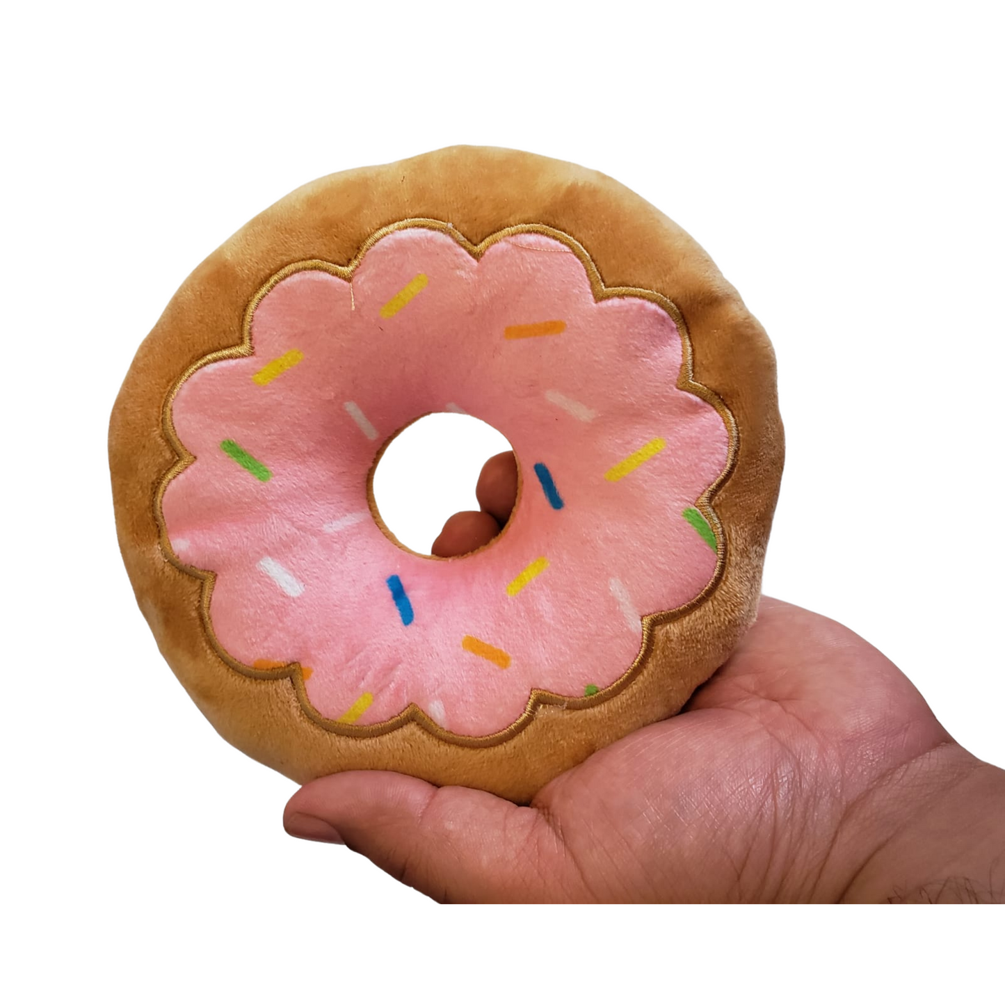 Donut Plush Dog Toy