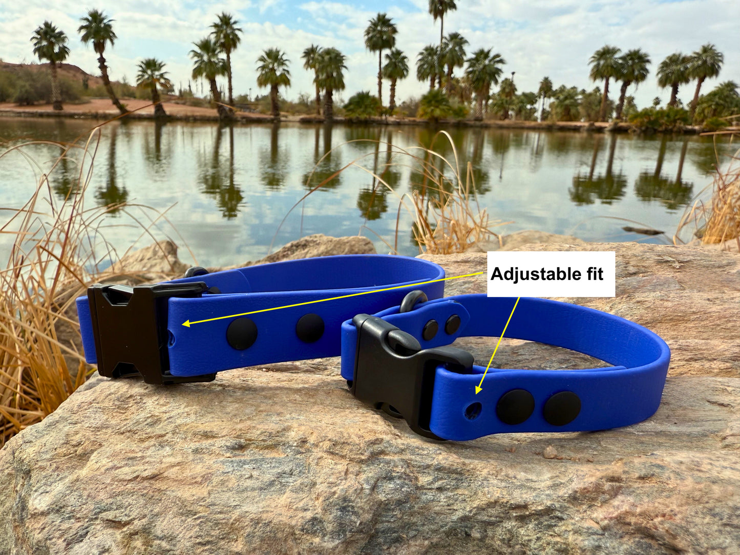 Adjustable Solid Color Biothane Quick Release Collar