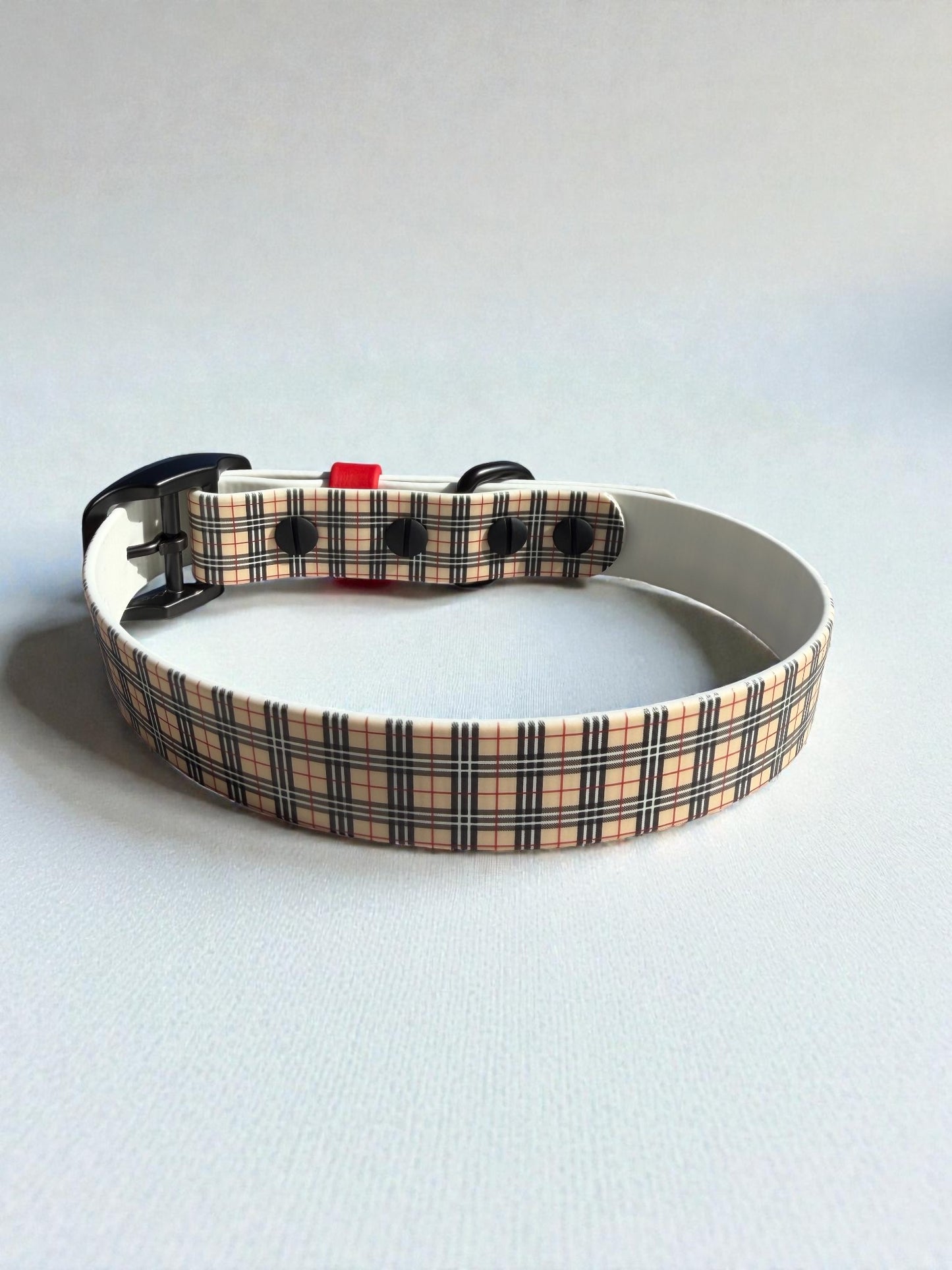British Plaid Biothane Collar