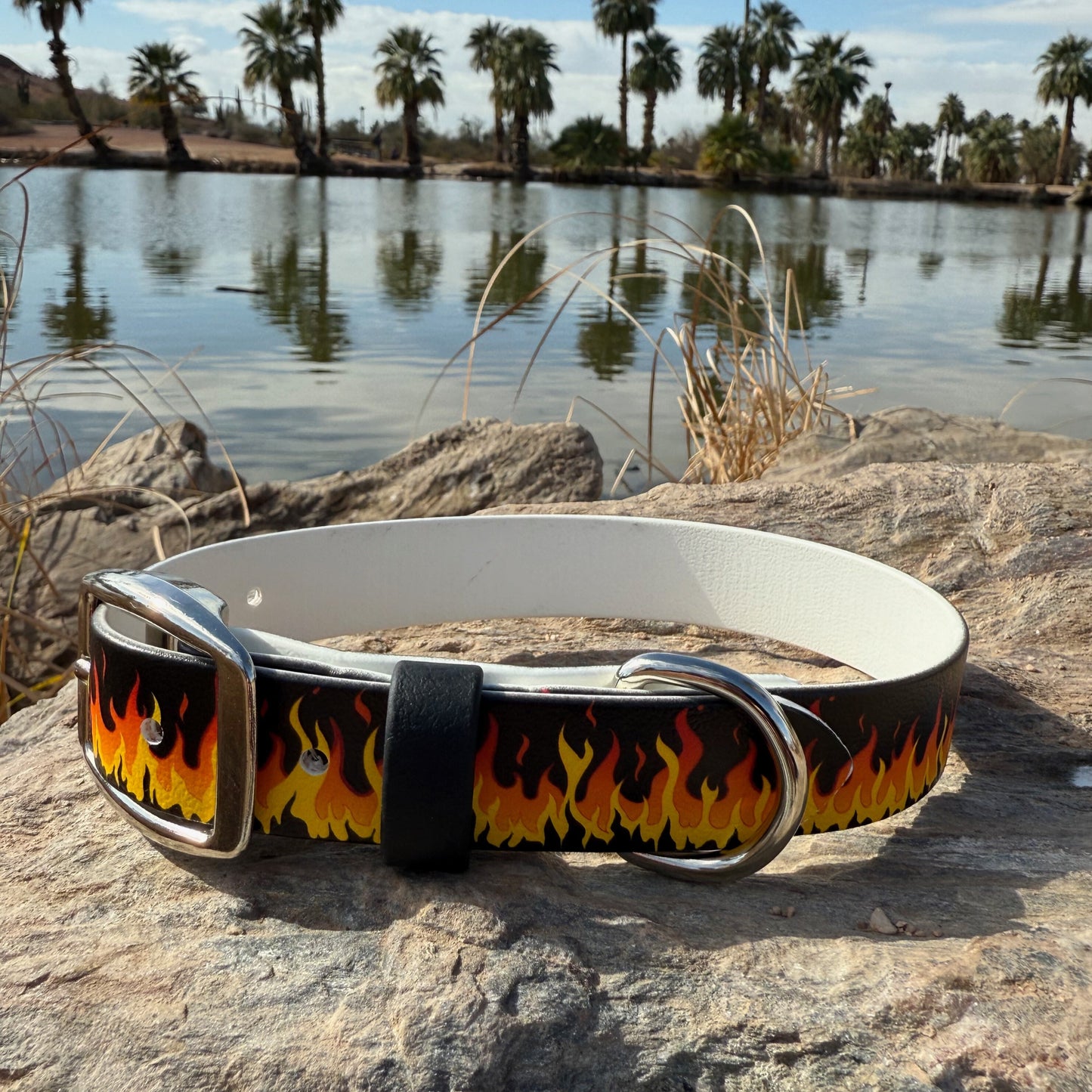 Fire Printed Biothane Collar