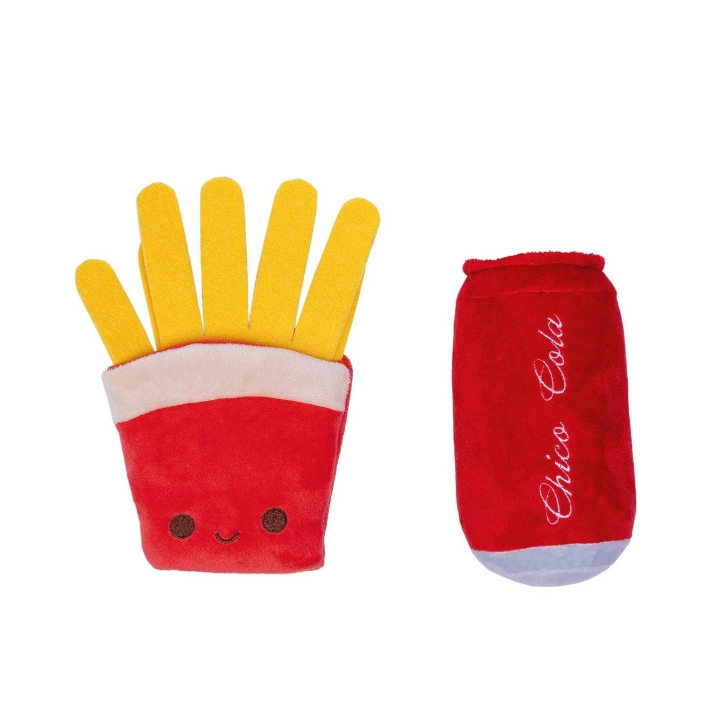 Cola & Fries Squeaker Toy Gift Set
