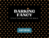 A Barking Fancy digital gift card design