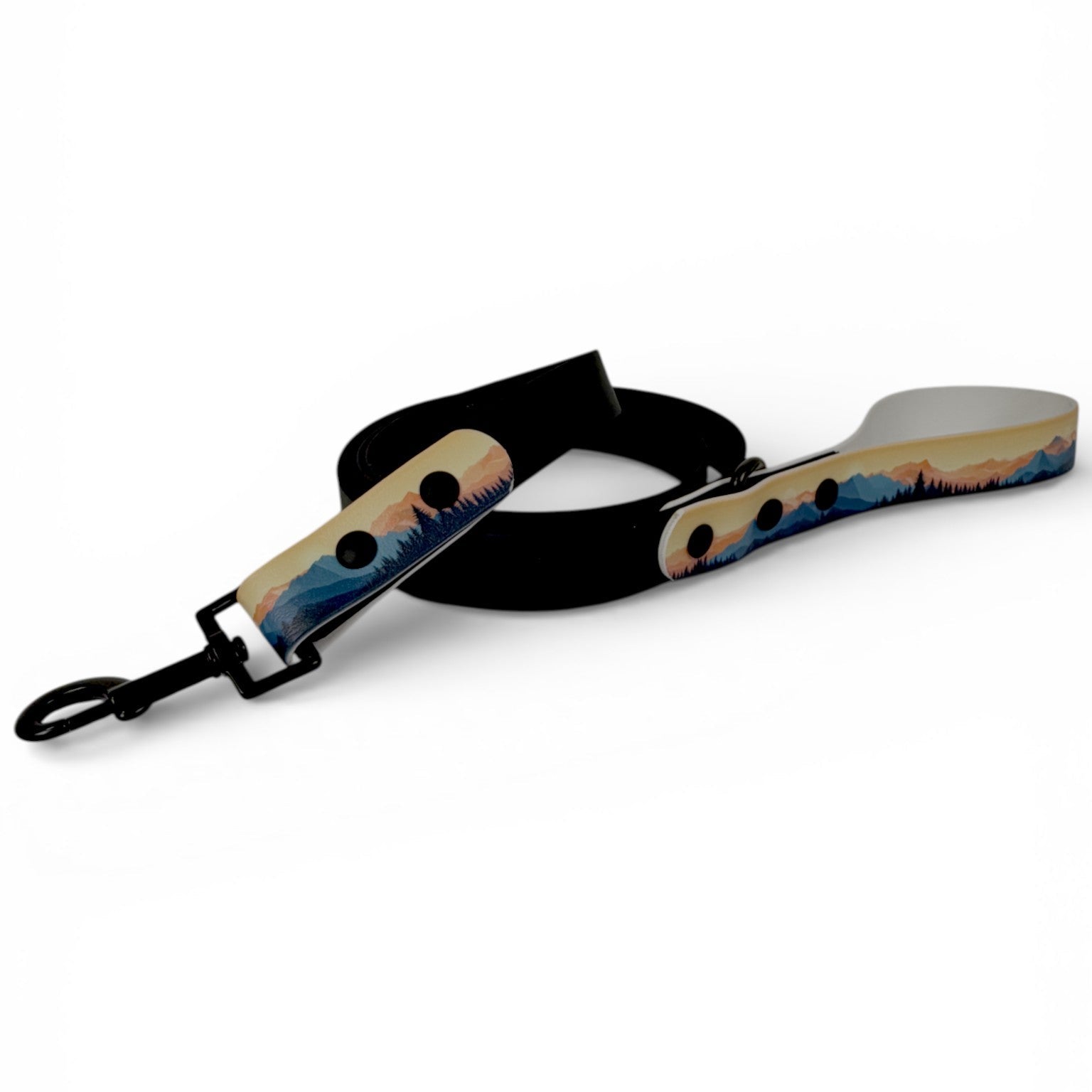 Mountian pattern Biothane Leash