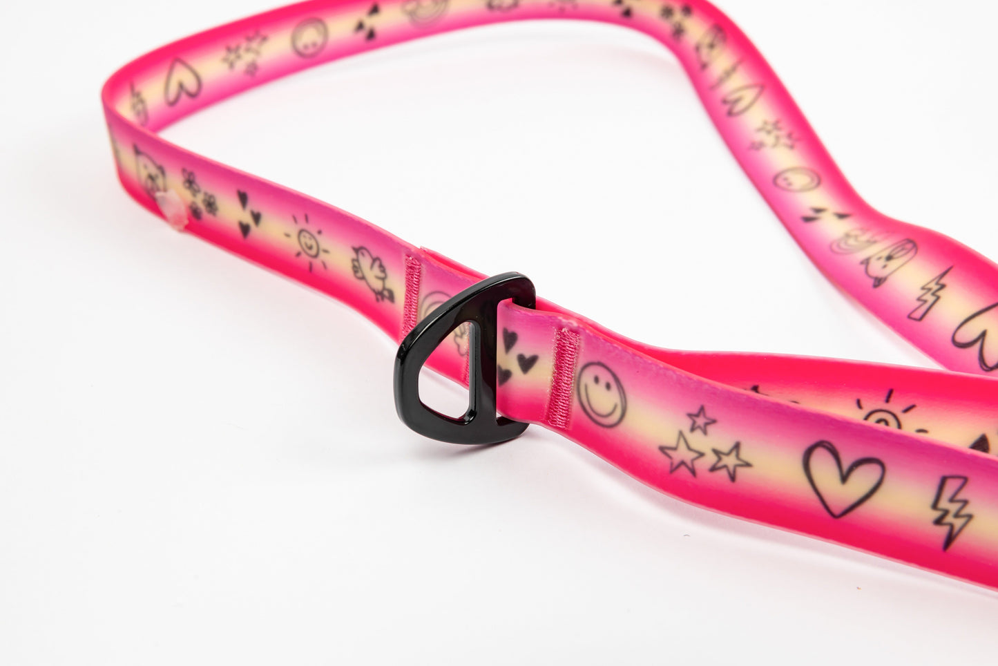 Doodles Waterproof Dog Leash - Pink Gradient - Detail - D-Ring