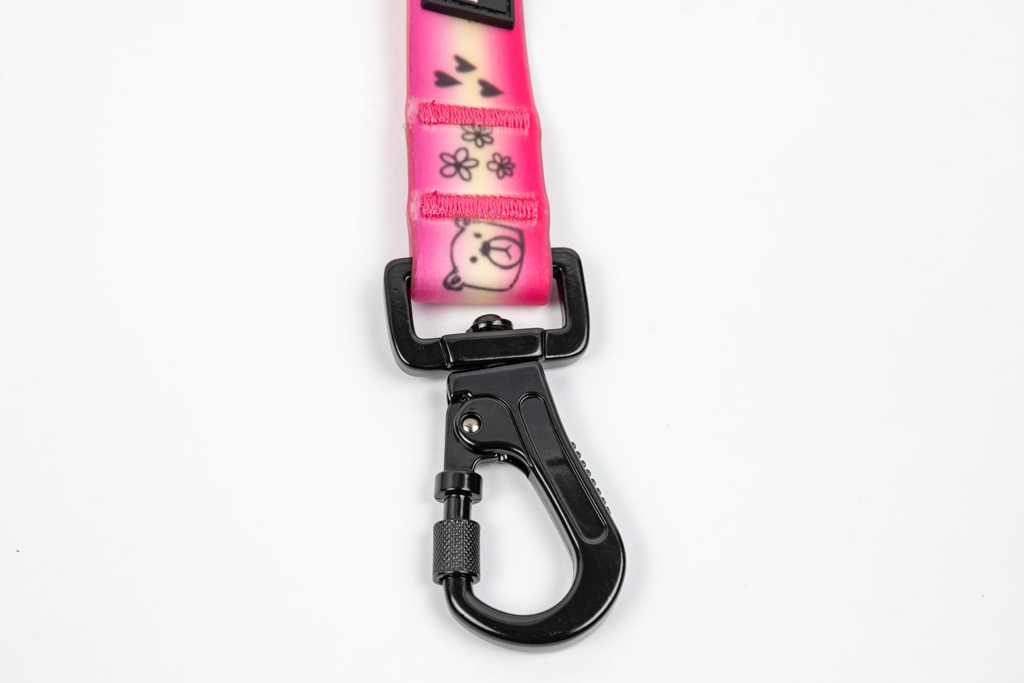 Doodles Waterproof Dog Leash - Pink Gradient - Feature - Locking Snap Hook