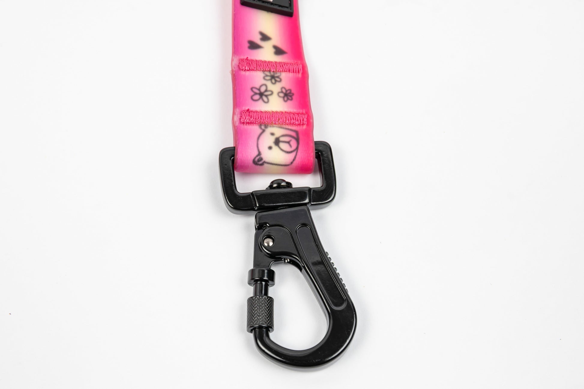 Doodles Waterproof Dog Leash - Pink Gradient - Feature - Locking Snap Hook