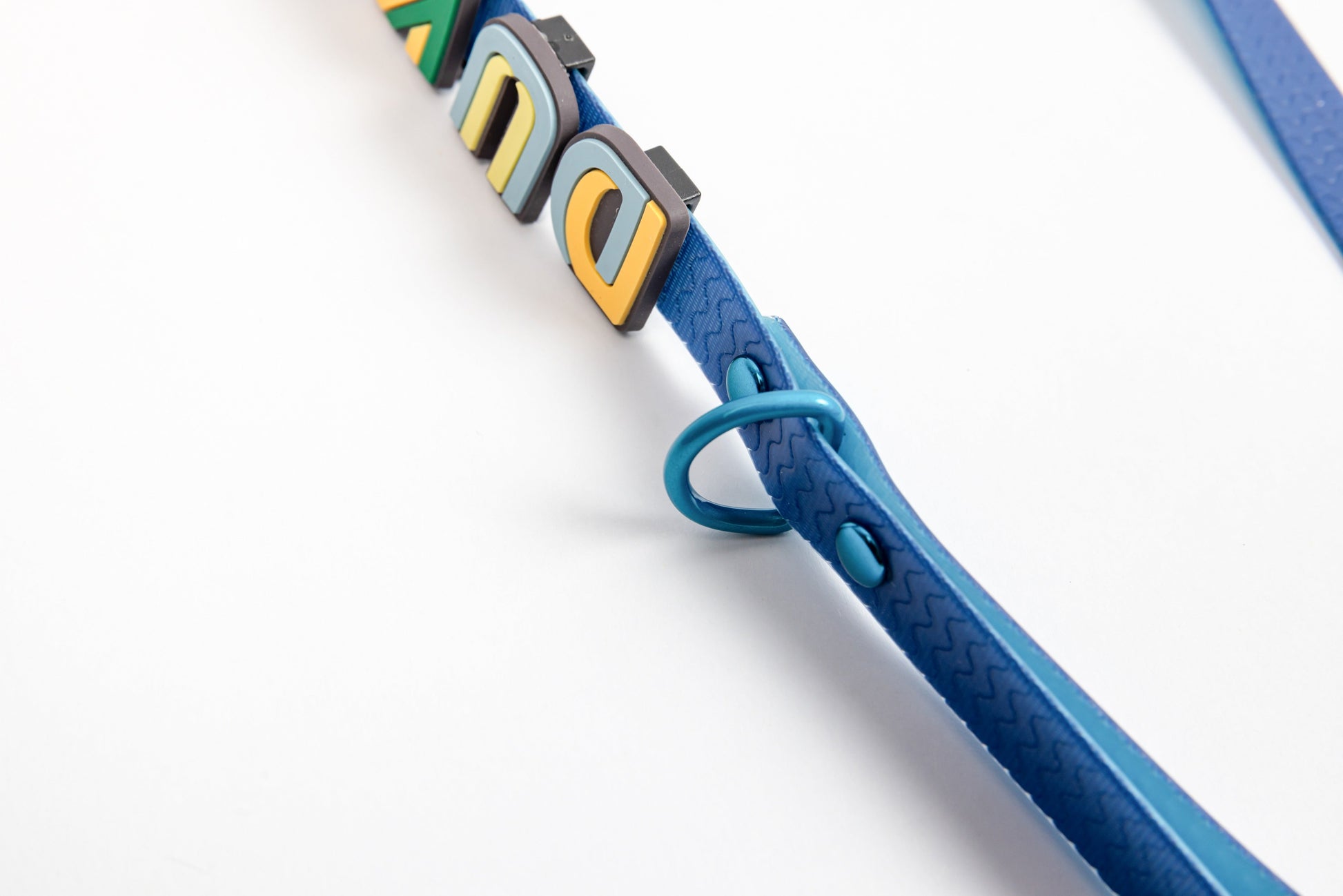 Jelly Waterproof Dog Leash - Blue - Detail - D-Ring