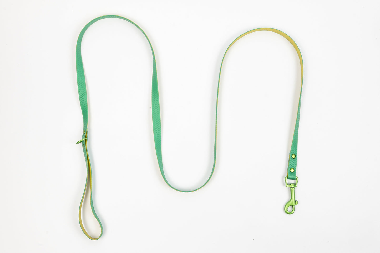 Jelly Waterproof Dog Leash - Green - Top