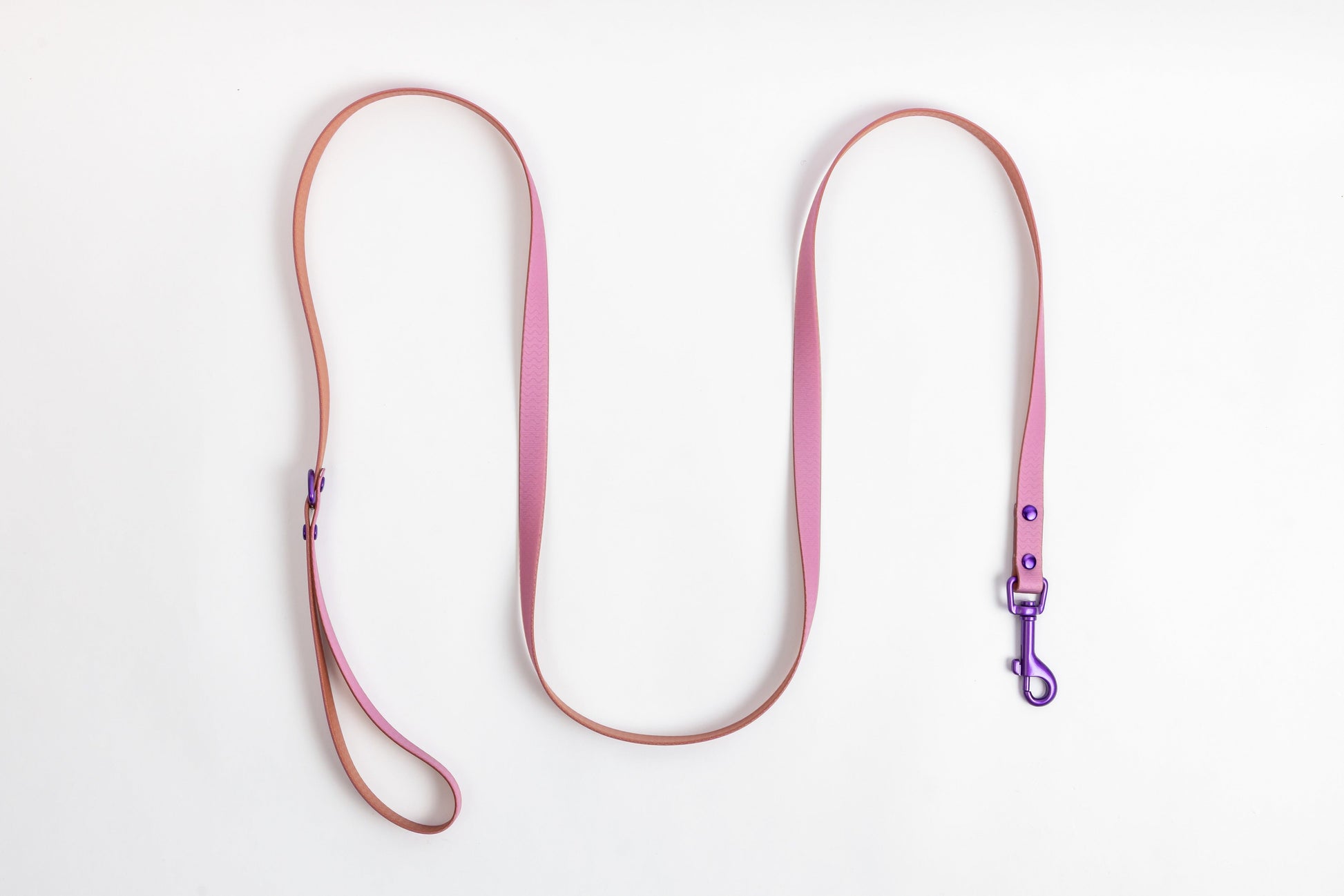 Jelly Waterproof Dog Leash - Purple - Flat Lay