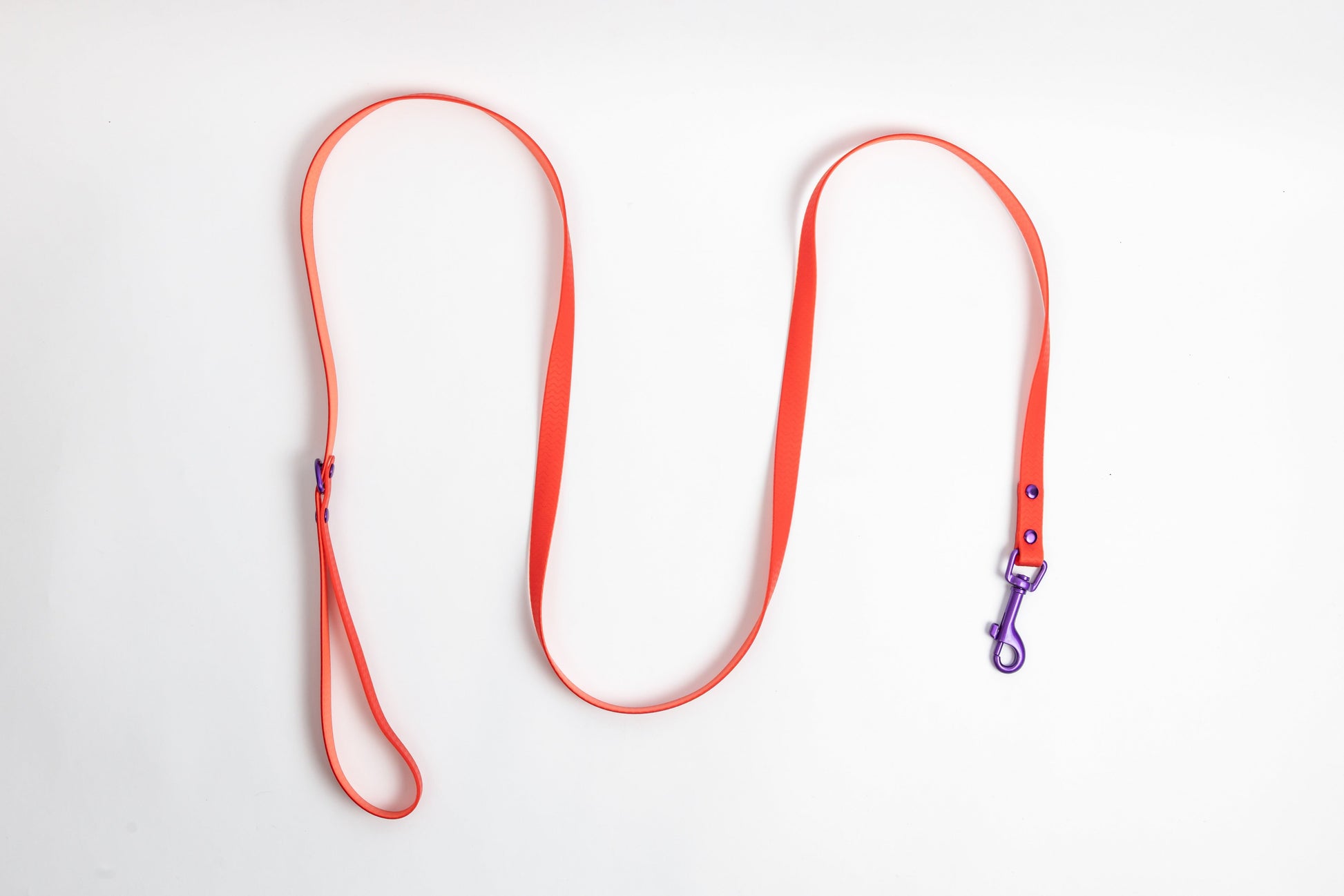 Jelly Waterproof Dog Leash - Red - Top