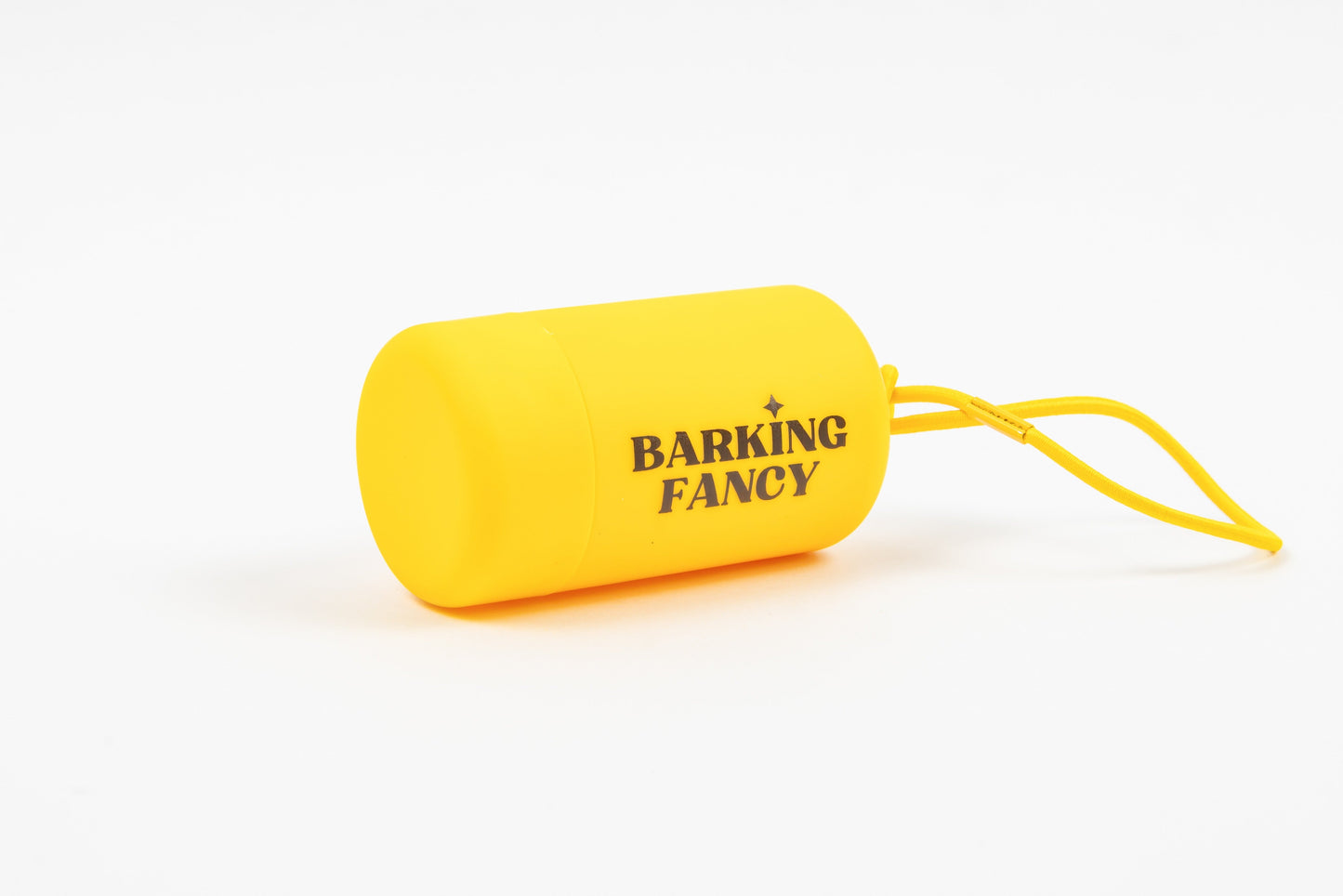 Logo Poop Bag Dispenser - Yellow - Logo Shot