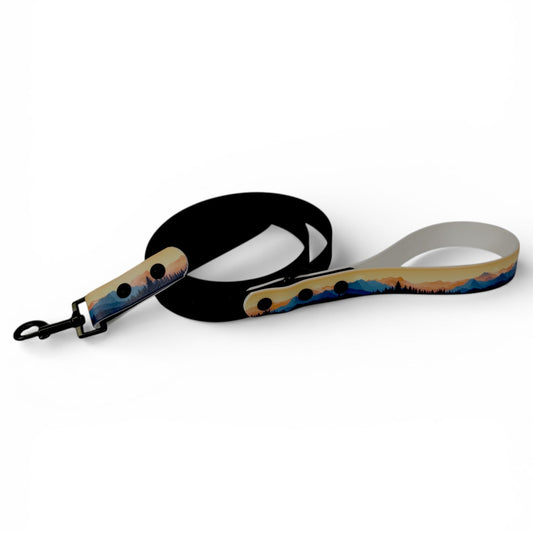 Mountain pattern Biothane leash