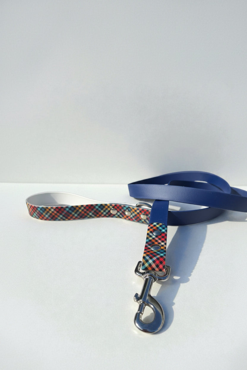 Preppy Plaid Biothane Leash