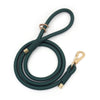 Fir Signature Rope dog leash with polished brass hardware