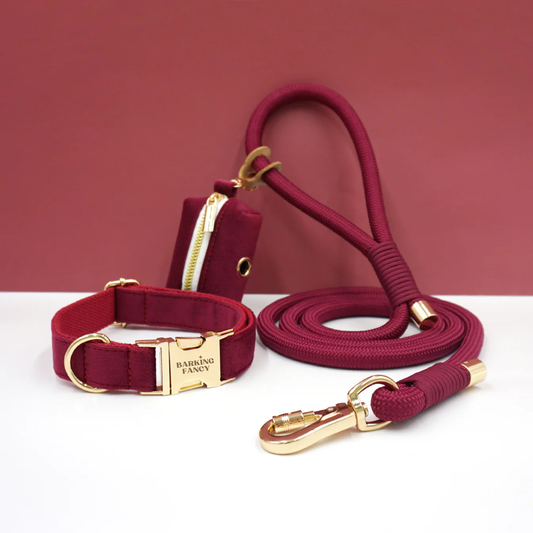 Velvet Holiday Walk Set - Wine