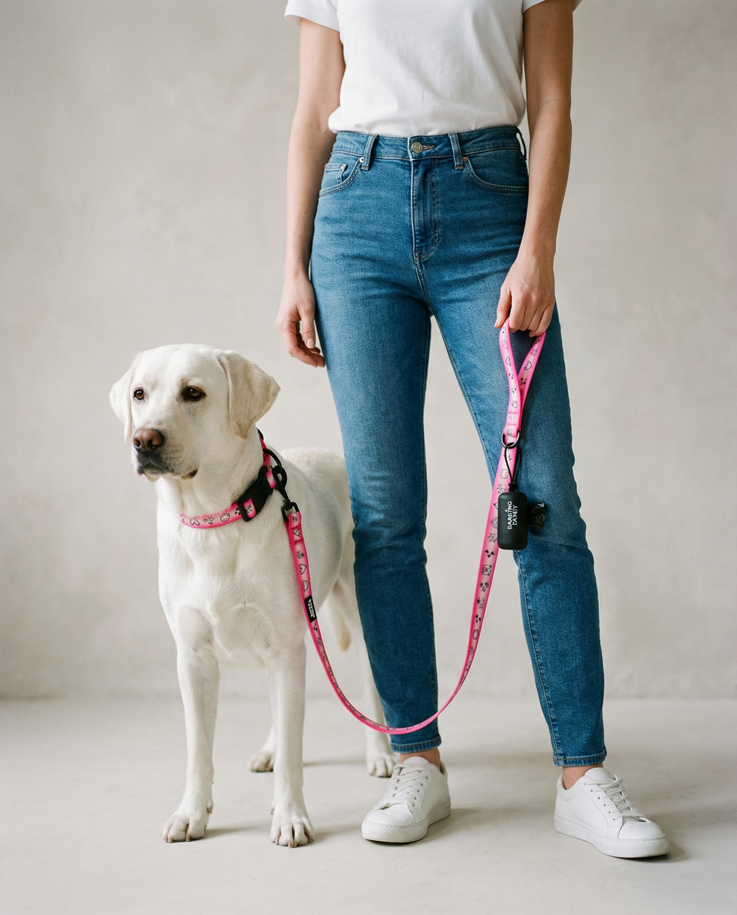 Barking Fancy Logo Poop Bag Dispenser - Black