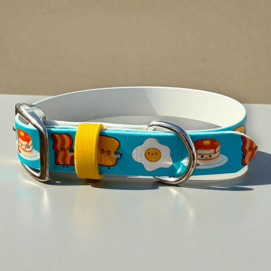Breakfast Printed Biothane Collar