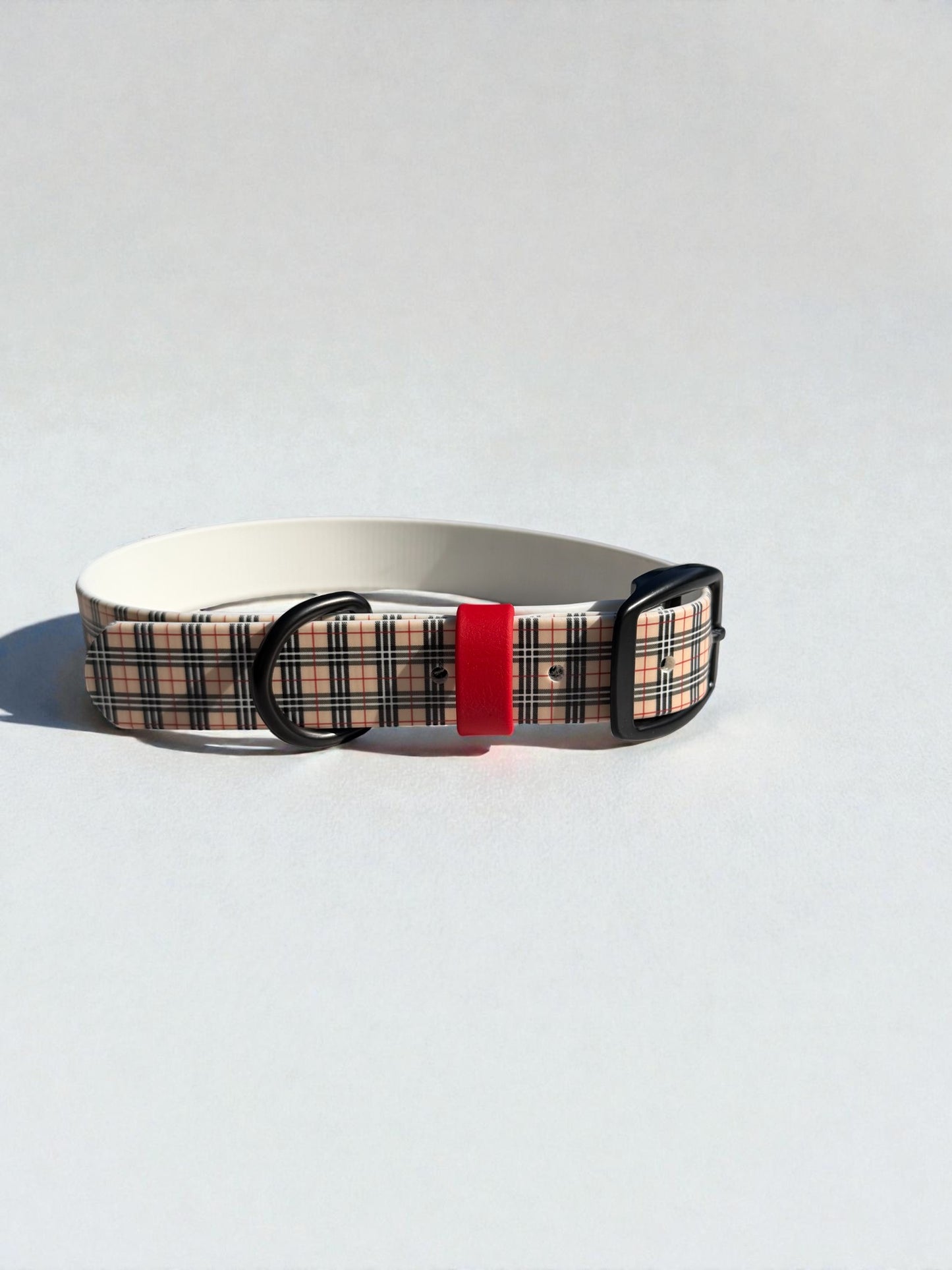 British Plaid Biothane Collar