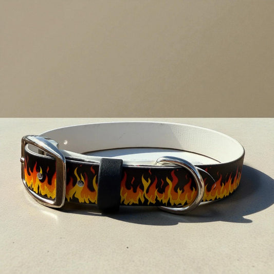 Fire Printed Biothane Collar
