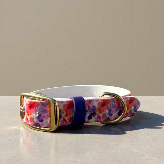 Floral Printed Biothane Collar