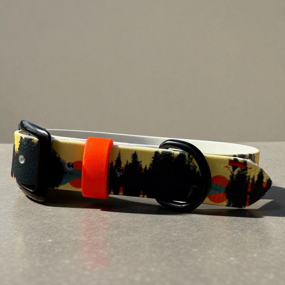 Sunset Printed Biothane Collar